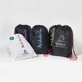 Bolsa-mochila Andalucía de tela negra