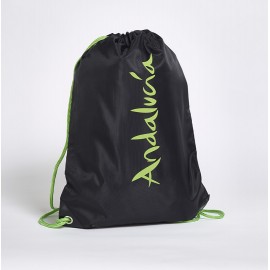 Bolsa-mochila Andalucía de tela negra 2