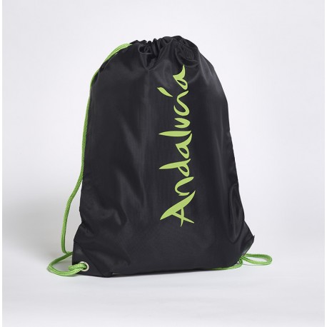 Bolsa-mochila Andalucía de tela negra